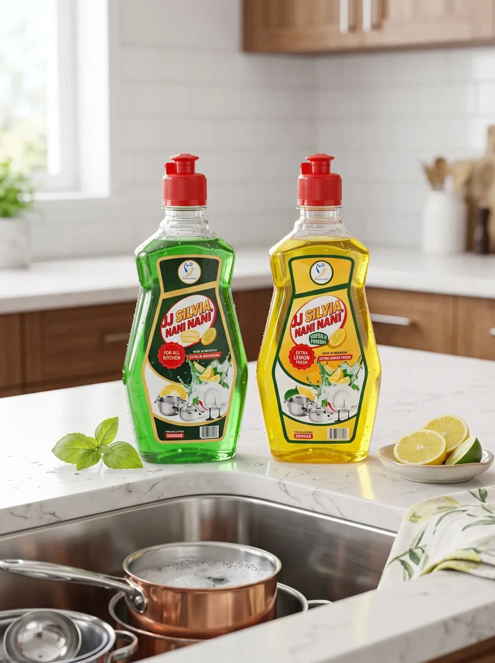 JJ SILVIA DISH WASH LIQUID (500ML)