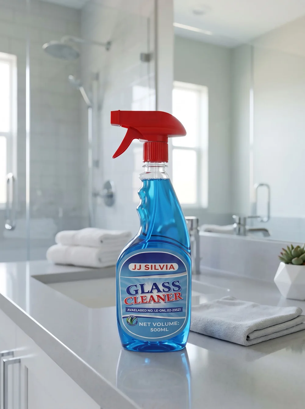 JJ SILVIA GLASS CLEANER (500ML)